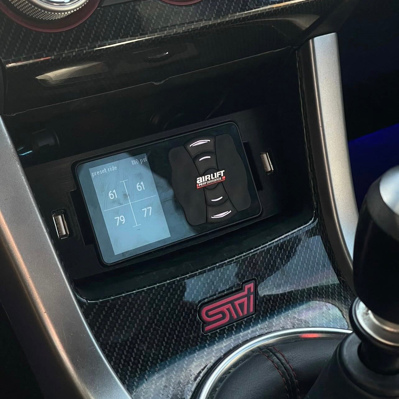 Airlift 3p/3h Lower Half Cubby Controller Mount (2015-2021 Subaru WRX/STi)