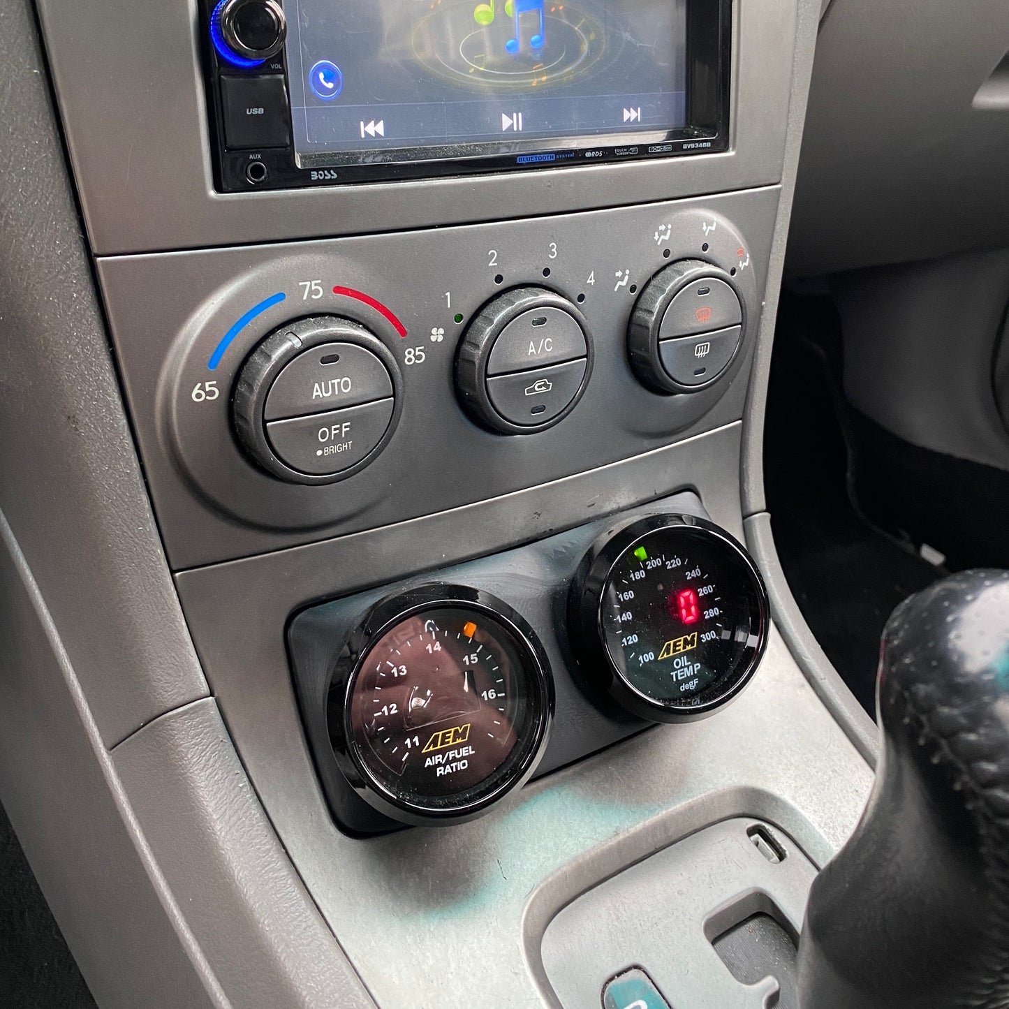 Dual 52mm Gauge Pod Shifter Trim Console (2005-2007 Subaru Impreza & 2003-2008 Forester)